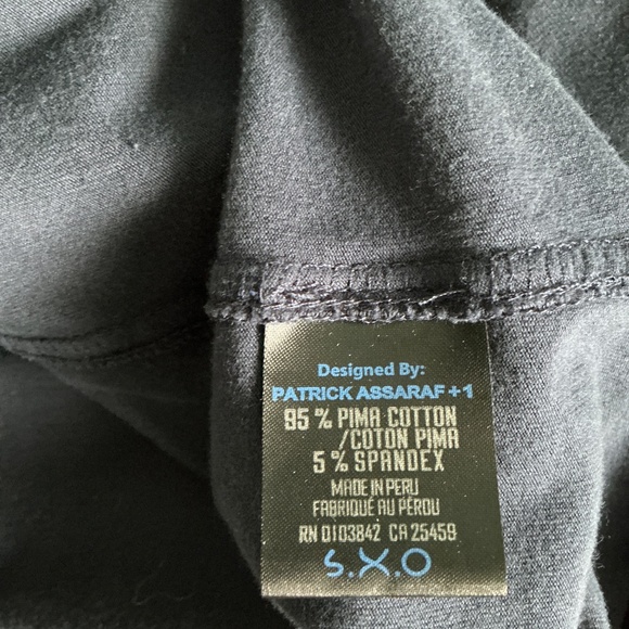 Patrick Assaraf Pima Cotton Front Button Down Shirt - Picture 4 of 5